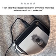 Reshow Portable Cassette Player USB to MP3 Converter, Tape Digital Converter, Built-in Speaker, White