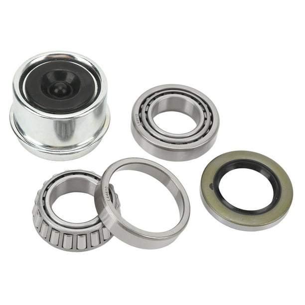 Trailer Wheel Hub Bearings Kit, L44610 Trailer Axle Dust Cap Grease