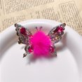 thumbnail image 2 of Pinzas para el cabello con forma de mariposa: las más nuevas de 2024, pinzas para el cabello con forma de mariposa en movimiento, pasadores con forma de pico de pato y mariposa voladora con diamantes, 2 of 6
