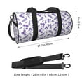 thumbnail image 2 of Pofeuu Lavender Flowers Print Travel Duffel Bag,Sports Tote Gym Bag,Shoulder Weekender Overnight Bag for Women Gym Bag, 2 of 6