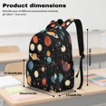 thumbnail image 7 of Whosucclay Space Planet Pattern 17 Inch Book Bag for Boys Girls, Lightweight Large Capacity Primary School Backpacks for High School Kindergarten Elementary School, 7 of 7