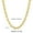 9mm_Gold, variant on 7/9/11mm Men Coffee Beans Marina Link Chain Necklace Gold Plated Stainless Steel