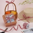 thumbnail image 5 of 20 Yards Heart Embroidered Jacquard Ribbon 3/8 inch Wide Red Heart Woven Ribbon Hearts Woven Fabric Trim with Plastic Empty Spool for Gift Wrapping Garment Sewing Accessories, 5 of 5