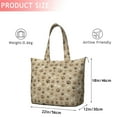 thumbnail image 4 of Brown Dog Paw Footprint Bone Travel Tote Bags for Women Carry On,Large Weekender Bags for Women Travel,Multi Functional Duffle Bag for Work,Shopping,Sports, 4 of 5