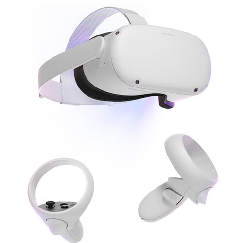 Ensemble casque VR avancé Meta Quest 2 (128 Go, blanc) avec kit de