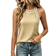 thumbnail image 7 of Admvng Womens Tank Top Stretchy Knit Basic Summer Camisole Blouse, 7 of 7