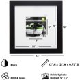 thumbnail image 4 of Kiera Grace Black Langford Engineered Wood Wall Picture Frame, 4 of 6