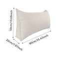 thumbnail image 2 of Small Wedge Pillow Headboard Reading Pillow for Sitting Up in Bed Adult Backrest Triangle Bolster Pillow for Couch Daybed Cushion Lumbar Body Support Leg Positioning, 20 * 35 * 7.8in, 2 of 3