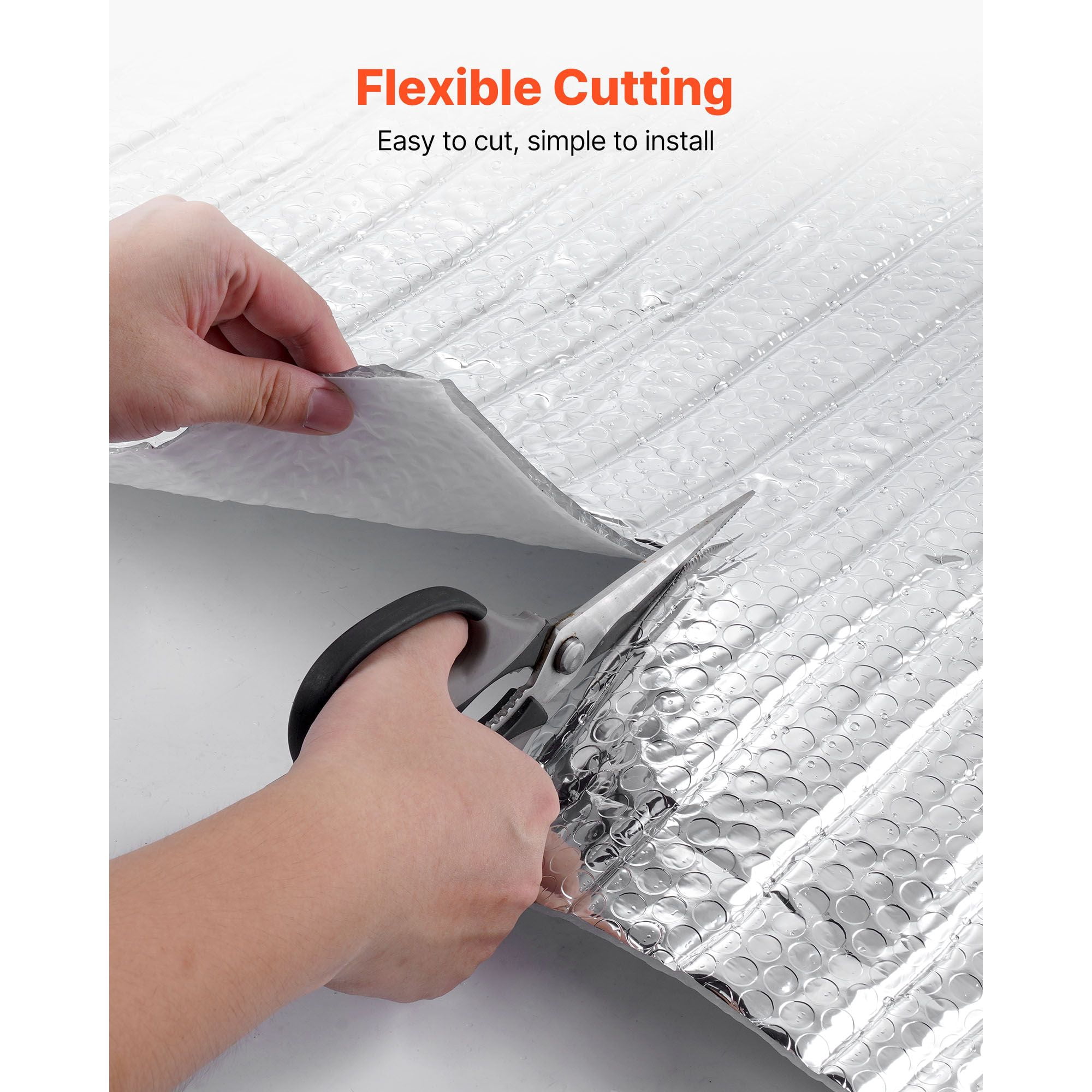 Double Reflective Insulation Sheet 16-Pack, 4ft x 24in, ≥95% Heat Reflectivity, 6mm Thick, for Garage Door Window Roof Insulation