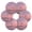 Pink Butterflies Flying, variant on 6 Pcs Drink Coasters with Holder 3.94in Woven Coasters for Drinks Flamingos in Tropical Garden Coaster Set for Protection Table