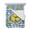 Blue, variant on Quilts Full Size Bedding Set, Lemon Floral Summer Lightweight Quilted Comforter, Blue Plaid Leaves Flower Soft Reversible Bedspread Coverlet with Pillow Covers for All Season, 78" x 90"