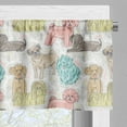 thumbnail image 3 of Ambesonne Dogs Window Valance, Little Purebred Puppy Dogs, 54" X 18", Multicolor, 3 of 5