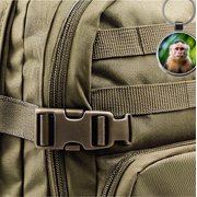Capuchin Monkey Metal Round Keychain