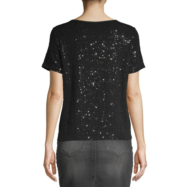 sequin t shirt women