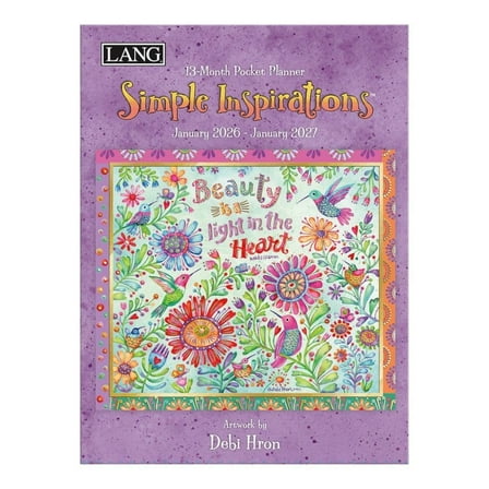 Lang Companies, Simple Inspirations Monthly 2026 Pocket Planner