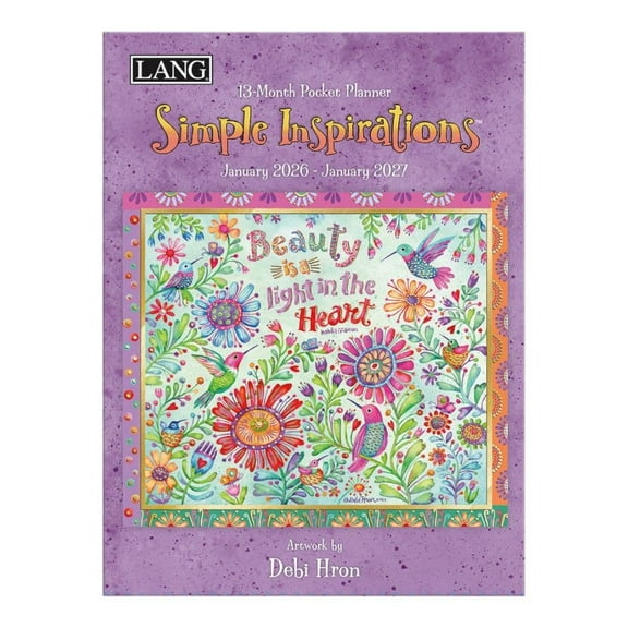 Lang Companies, Simple Inspirations Monthly 2026 Pocket Planner