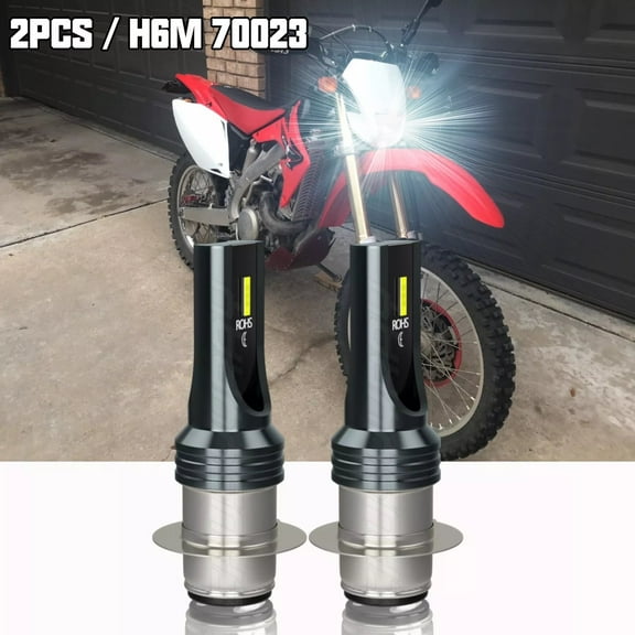 For Honda CRF450X 2005-09 12-17 H6M LED Headlight Bulbs 6000K White 2 Pack