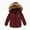 Red, variant on Kids Winter Coat Heavyweight Fleece Lined Long Parka Puffer Jacket with Faux-fur Trim Hood Boys Girls Ski Overcoat (1T, Red)
