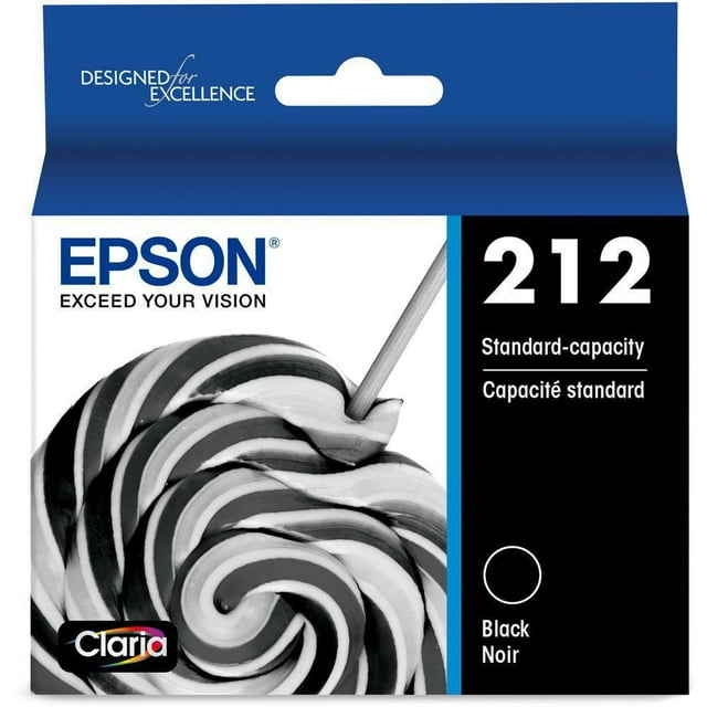 Epson T212 Black Ink Cartridge, Standard Capacity (T212120-S)