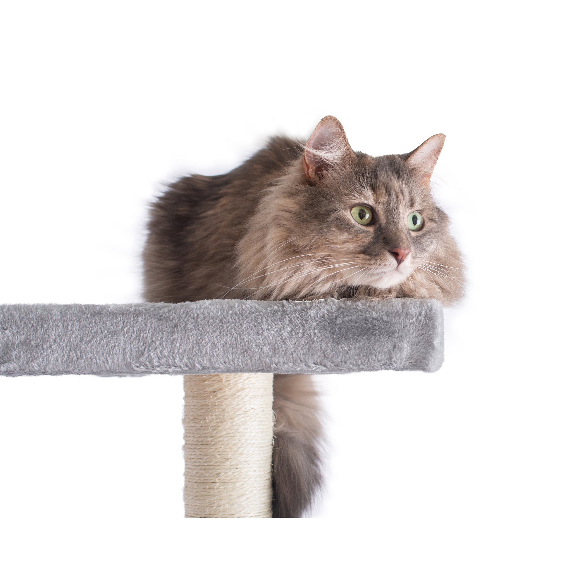 GleePet 74" Cat Tree GP78740822 Silver Gray 7 Levels