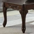 thumbnail image 5 of Traditional Dark Cherry Finish Wood Coffee Table with Ornate Detailing and Claw Feet, 5 of 5