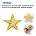 thumbnail image 4 of Uxcell Parche de Hierro de 5 Estrellas Pequeño Bordado para Ropa 1.14x1.14" Paquete de 15 Amarillo Dorado, 4 of 7