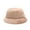 Khaki, variant on Diufon Women's Winter Warm Bucket Hat Ladies Plush Windproof Solid Color Wool Hats Outdoor Fisherman Hats