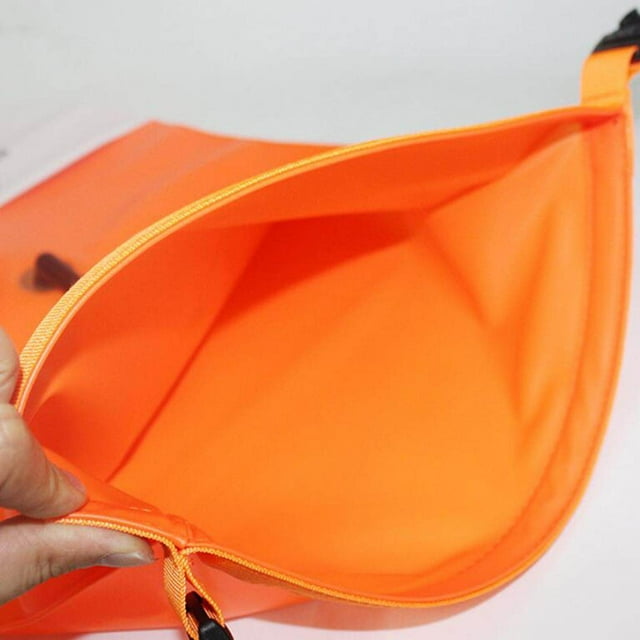 facefd Swimming Tow Float with Bag Water Swim Buoy Safety Floating Orange