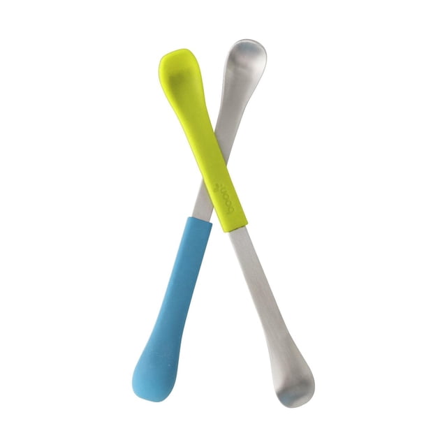 Cuchara de Alimentación Boon Azul Verde 2 en 1