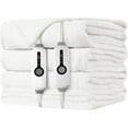 thumbnail image 7 of SUNNY HEAT Electric Heated Blanket Flannel 84" x 90" Queen Size-4 Heating Settings & 10 Hours Auto Off, Cozy Machine Washable-White, 7 of 7