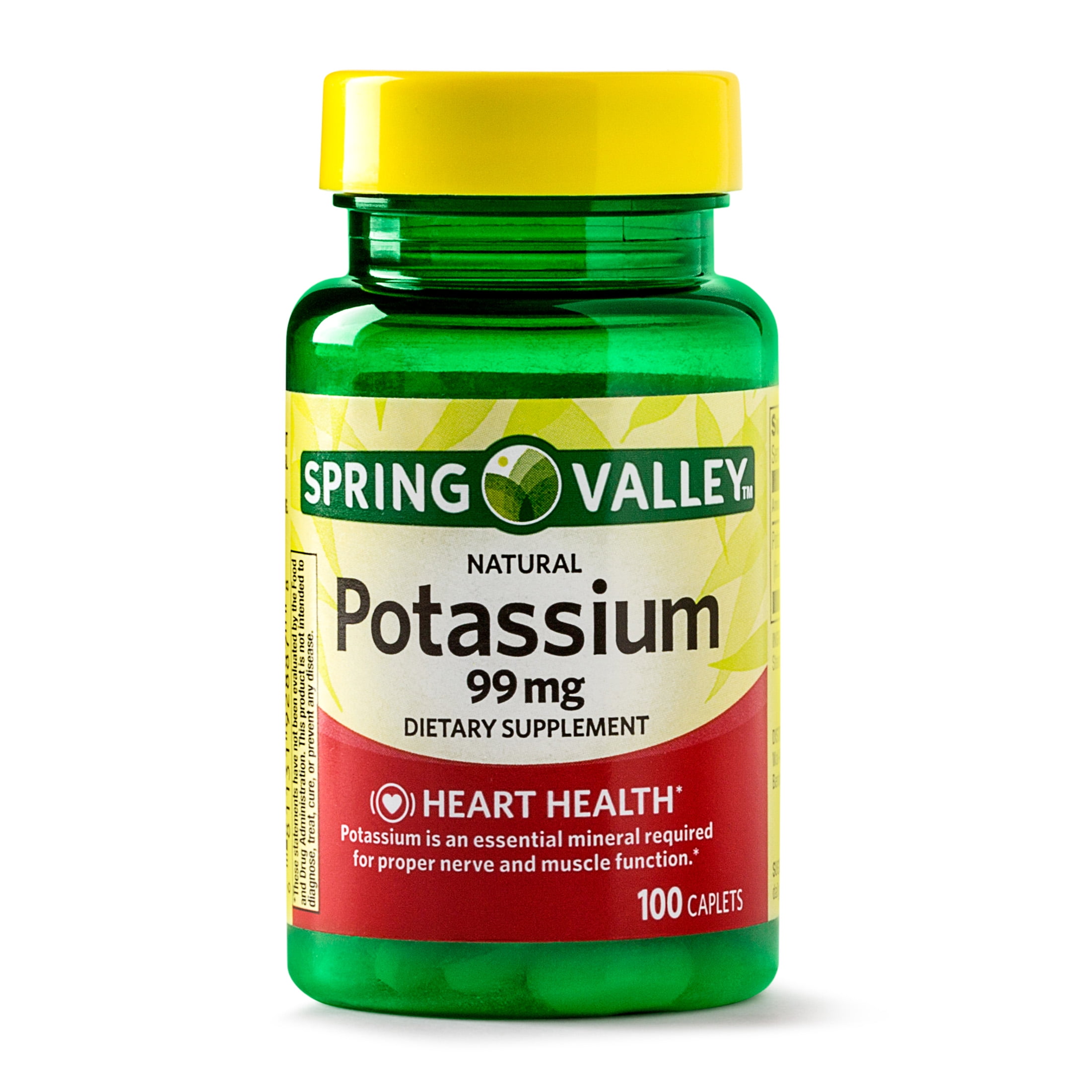 Spring Valley Para Que Sirve Spring Valley Potassium Caplets, 99 mg, 100 Ct - Walmart.com - Walmart.com