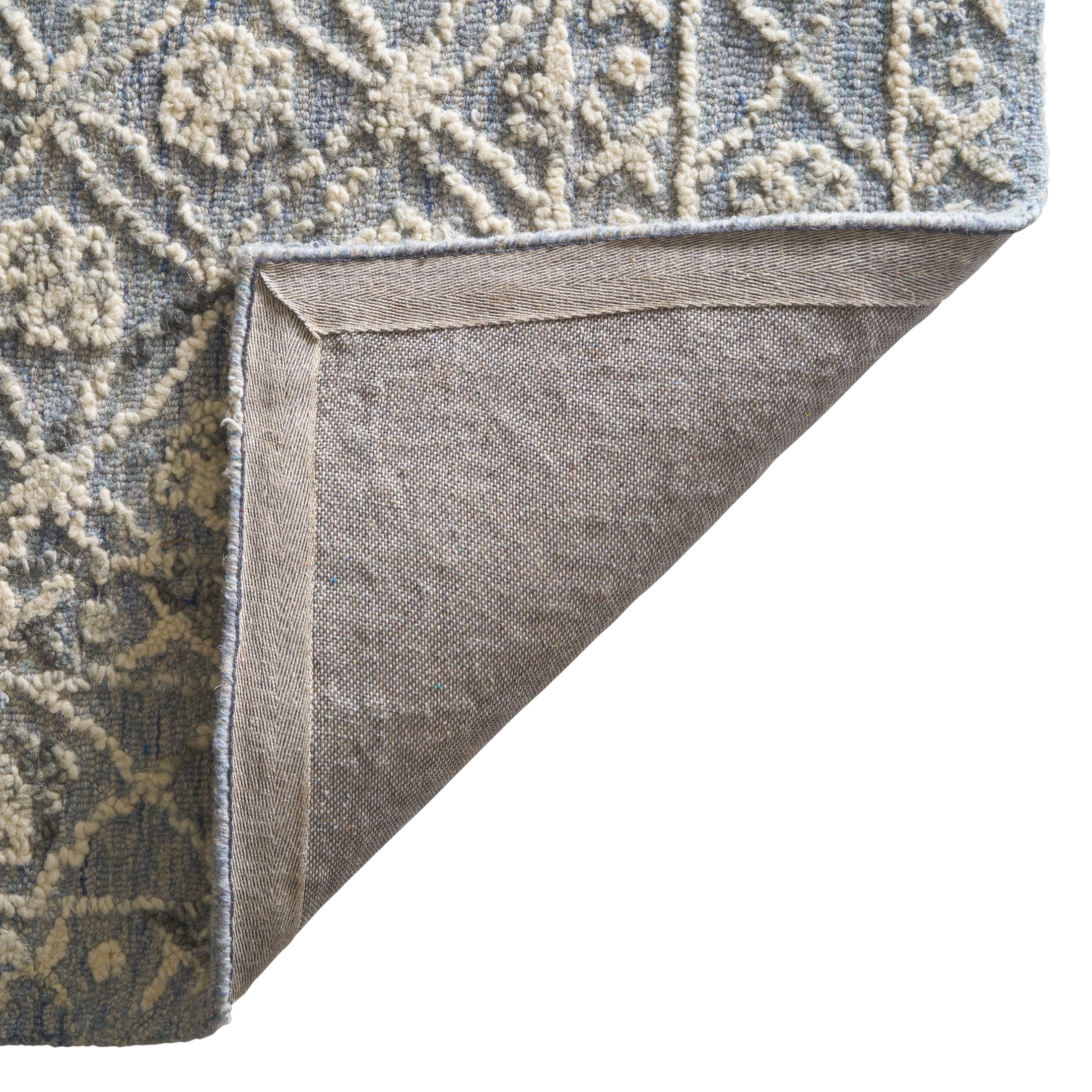 Better Homes & Gardens Blue/Silver Floral Trellis Indoor Area Rug, 8' x 10'