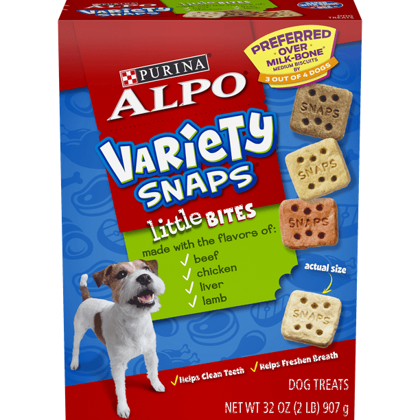 ALPO Variety Snaps Little Bites Dog Treats With Beef Chicken Liver