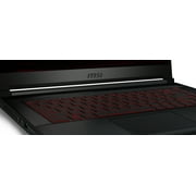 MSI GF63 Thin 15.6 Gaming Laptop, Intel Core i5-11400H, NVIDIA GeForce GTX 1650, 8GB Memory, 256GB NVMe SSD, Windows 11, 11SC-693