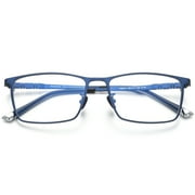 FONEX Titanium Eyeglasses Frame for Men,Square Eyewear Full Optical Glasses