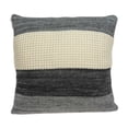 thumbnail image 2 of Casual Square Cream and Heather Gray Accent Pillow Cover, 2 of 4