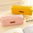 thumbnail image 5 of School Pencil Cases Small Pocket Pencil Case Solid Color Girls Boys Pencil Case (Yellow), 5 of 5