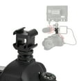 thumbnail image 1 of Adaptador de Montaje de Zapata para cámara, conector Triple de 3 Cabezales para Luz de Vídeo LED DE MICRÓFONO, Base Universal para Caparas Con Zapata, 1 of 7