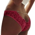 thumbnail image 1 of Gibobby Calzoncillos de encaje para mujer sexys Bragas de ropa interior de encaje floral sexy de encaje de crochet con de imitación para mujer(Vino,M), 1 of 4