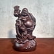 thumbnail image 3 of Large rosewood carved Maitreya Buddha statue with a large belly, a decorative piece for home living room., 3 of 4