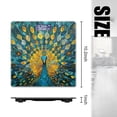 thumbnail image 2 of Bathroom Scale, Highly Accurate Digital Body Scale,Precisely Measures Weight up to 400 lbs-Peacock In The Style Of Stained Glass, 2 of 4