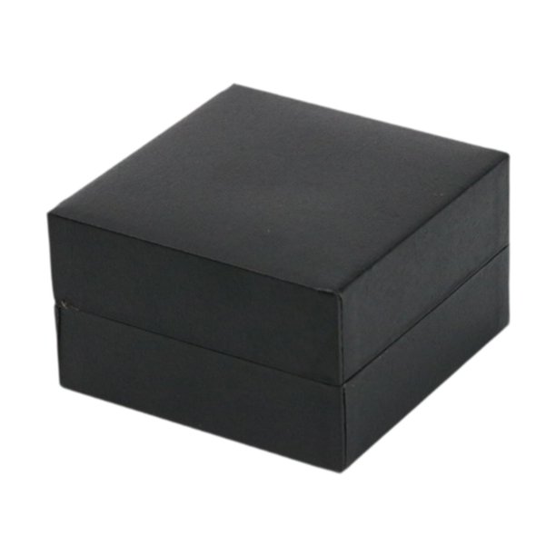 Caja de almacenamiento para un solo reloj, estuche portátil, regalo de aniversario, simple para hombres Negro