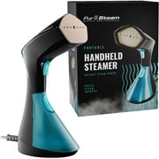 PurSteam Handheld Garment Steamer for Clothes – Portable, Powerful, Fast Heat up with Large Water Tank, Wrinkle Remover, 3 Steam Settings