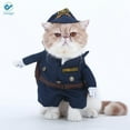 thumbnail image 5 of Deago Pet Dog Cat Policeman Costume, Pet Halloween Christmas Cosplay Suits Funny Apperal for Small Dog Cat Puppy (Small), 5 of 8