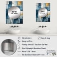 thumbnail image 4 of Designart "Cubism Shapes In Cerulean" Abstract Shapes Mirror Wall Decor - Modern Blue Abstract Mirror Wall Art For Entryway - 32" x 24" Inch, 4 of 5