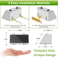 thumbnail image 5 of Solar Fence Lights 2 Pack, Solar Powered Lights Outdoor Waterproof, 9-Mode Warm/Cool White & RGB Up-Down Led Spot Wall Lights Dusk to Dawn Decor for Backyard, Deck, Patio, Pool, Railing(White), 5 of 6