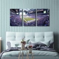 thumbnail image 3 of 3 Panel Denver Canvas Wall Art American Soccer Prints Sports Artwork Wall Decor Stadium Picture Canvas Art for Bedroom Living Room Broncos Stadium Paintings Posters Framed Ready to Hang (42"Wx20"H), 3 of 5