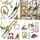 thumbnail image 1 of Juguetes Para Pájaros Como Mascotas Juego de juguetes para jaula de pájaros con columpios, escaleras, campanas y espejo para pájaros pequeños y medianos. Rkxzt, 1 of 9