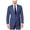 blue, variant on Ryan Seacrest Mens Herringbone Two Button Blazer Jacket, Blue, 44 Long