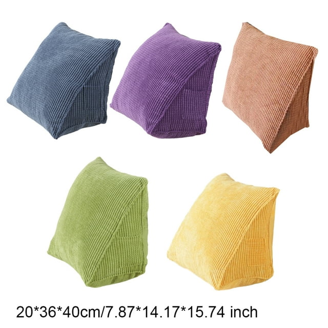 Ruiboury Soft And Comfortable Back Support Cushion For Improved Posture Polyester Support Cushion Pillows Removable And Washable green 1Set